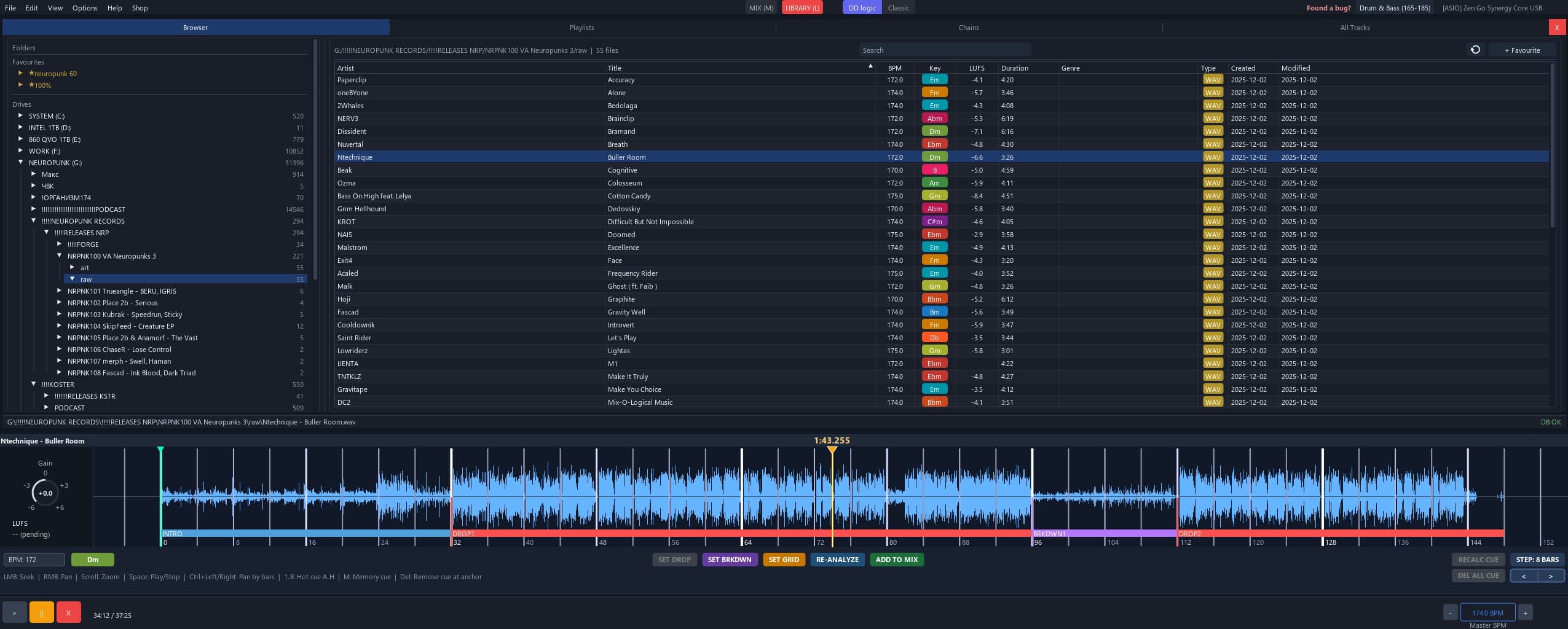 betonmixer · timeline